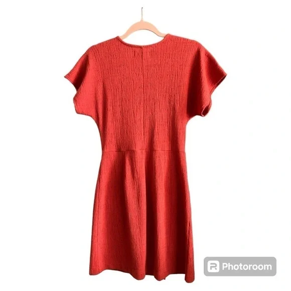 Madewell EUC Cross-Front Flutter-Sleeve Mini Dress size XS - Picture 5 of 7